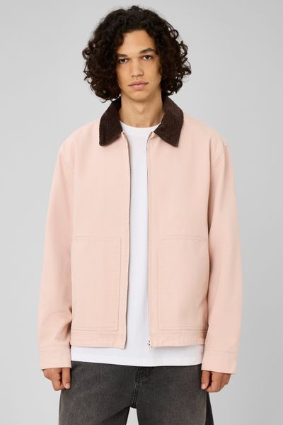 Veste zipp&eacute;e unie col velours