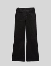 Pantalon flare velours