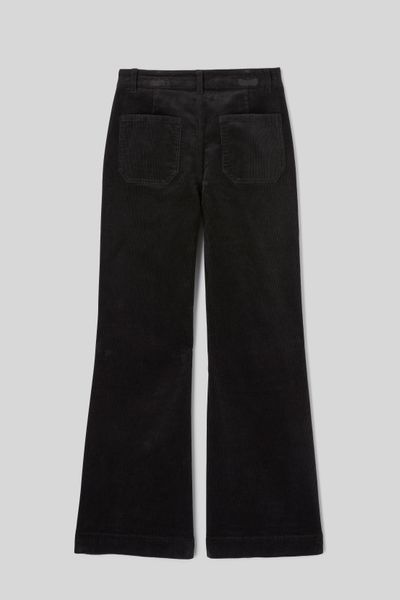 Pantalon flare velours