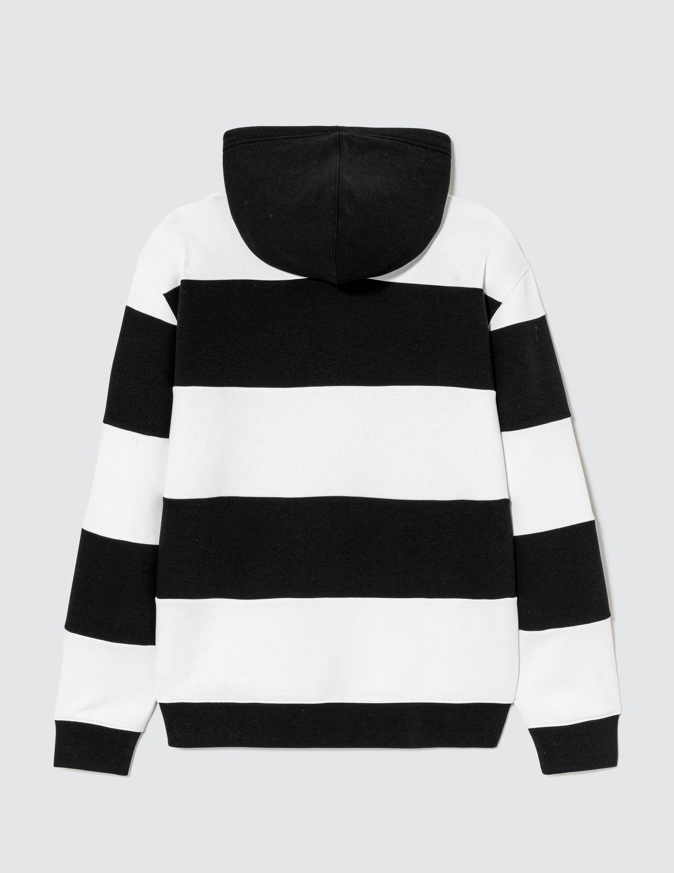 Sweat &agrave; capuche macro rayures