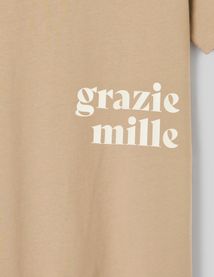 T-shirt imprim&eacute; devant