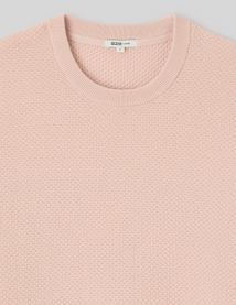T-shirt maille textur&eacute;e