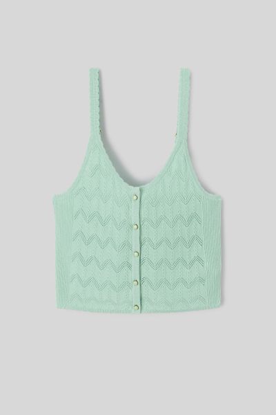 D&eacute;bardeur en crochet ajour&eacute;