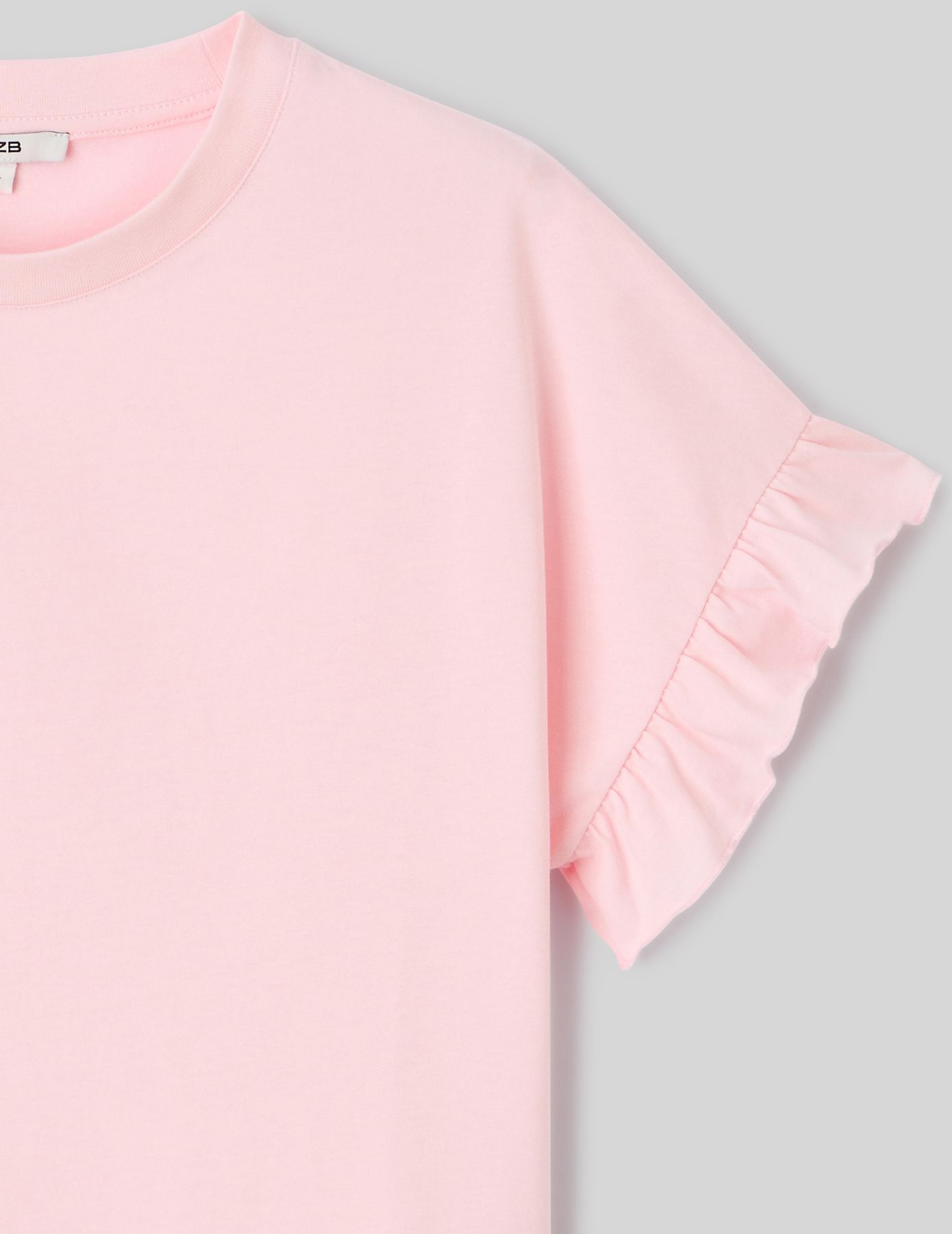 T-shirt manches courtes à volants