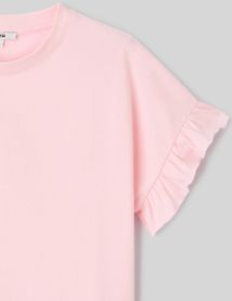 T-shirt manches courtes à volants