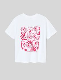 T-shirt imprim&eacute; devant / dos