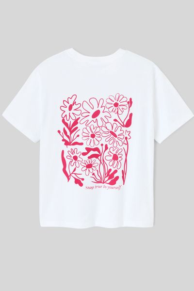 T-shirt imprim&eacute; devant / dos