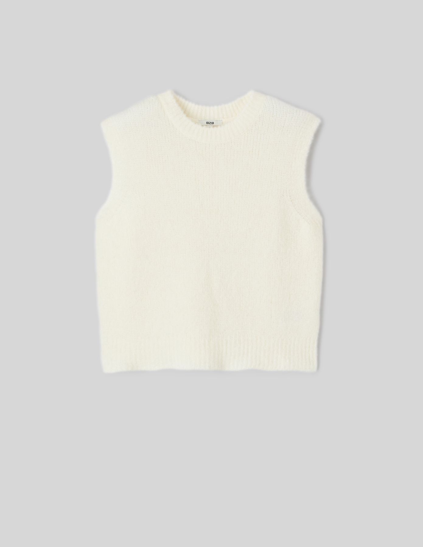 Pull sans manches uni