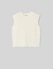 Pull sans manches uni