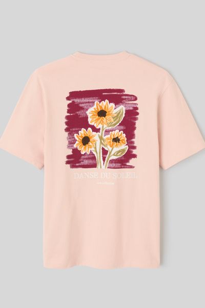 T-shirt imprim&eacute; et brod&eacute;