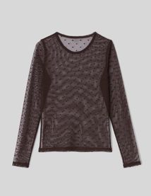 T-shirt r&eacute;sille manches longues