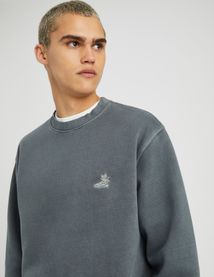 Sweat col rond brod&eacute;