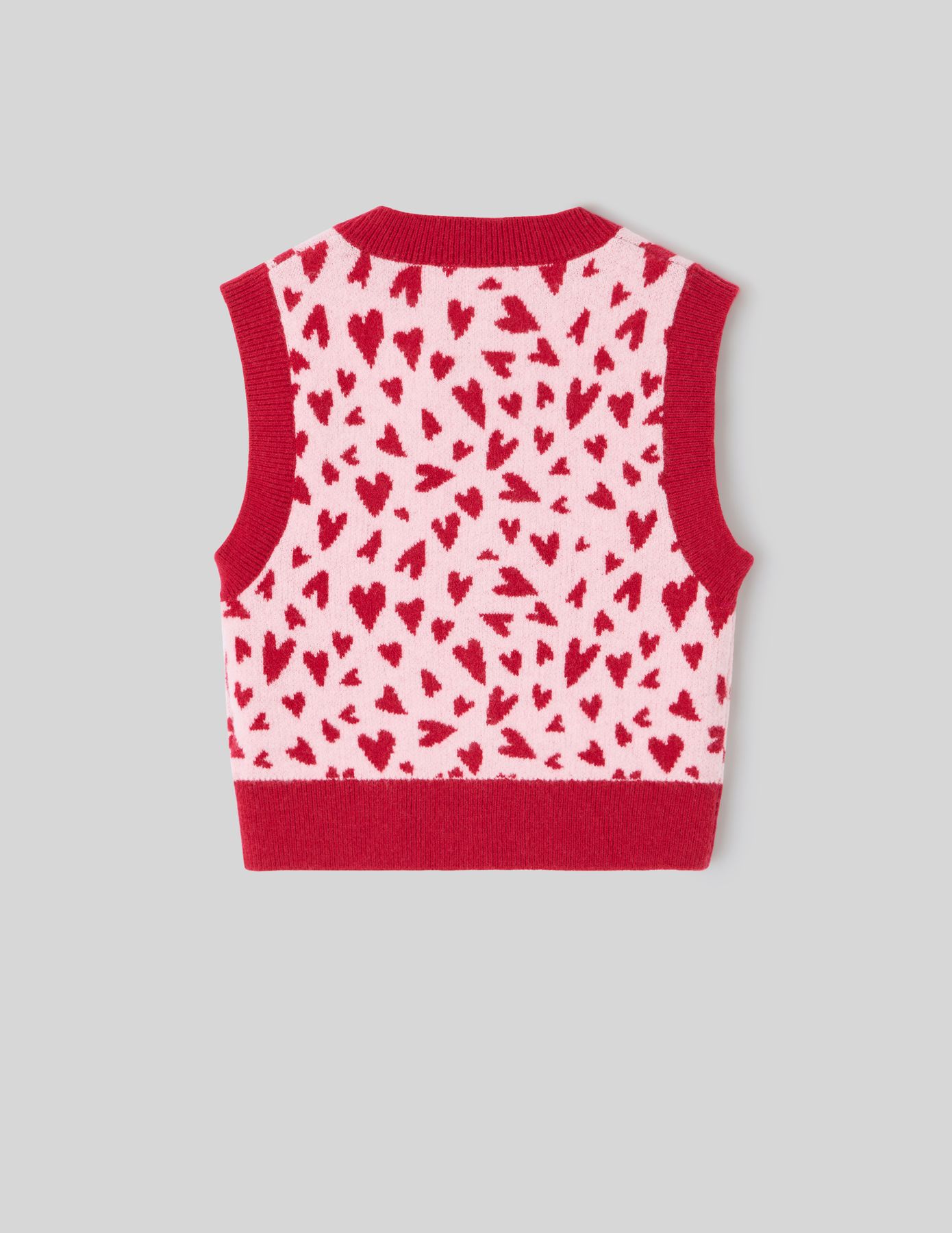 Gilet sans manche motif c&oelig;ur