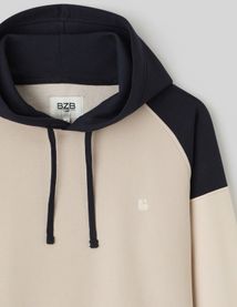 Sweat colorblock à capuche