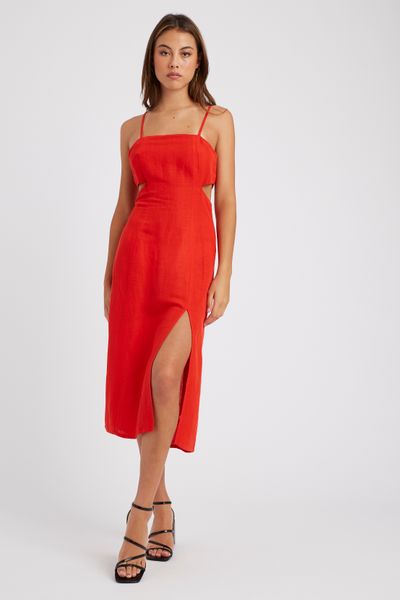 Robe longue en lin