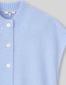 Gilet sans manches boutonné