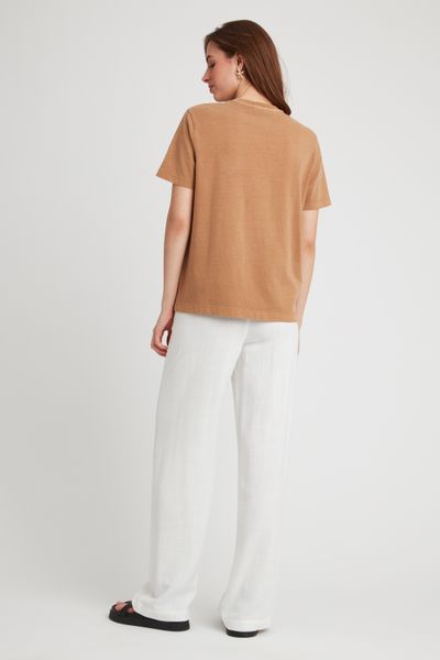 T-shirt broderie léopard