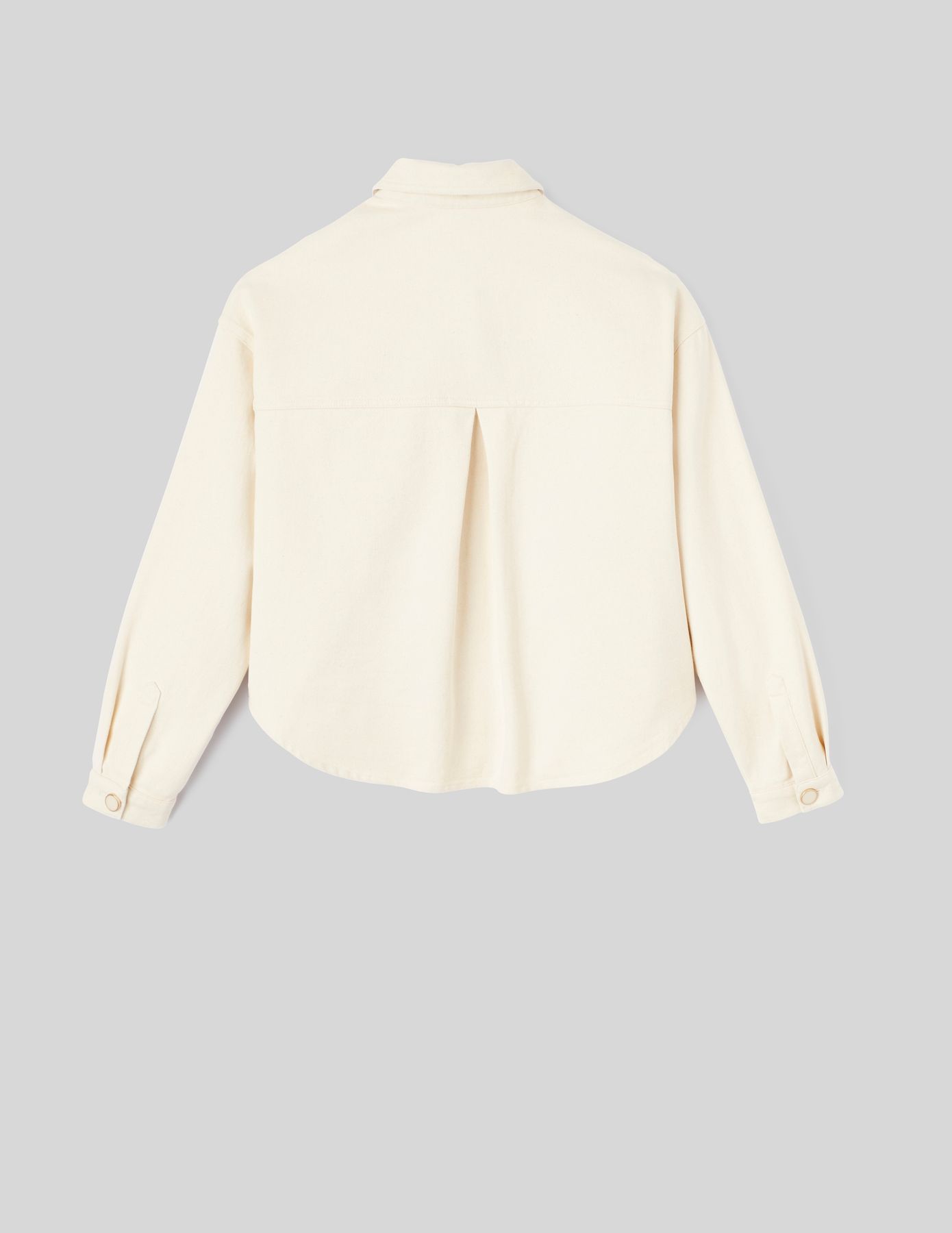 Veste en jean boutons dor&eacute;s