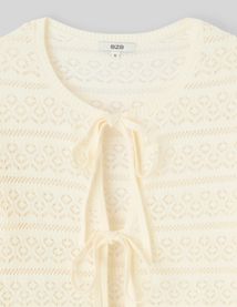 Gilet maille ajour&eacute;e
