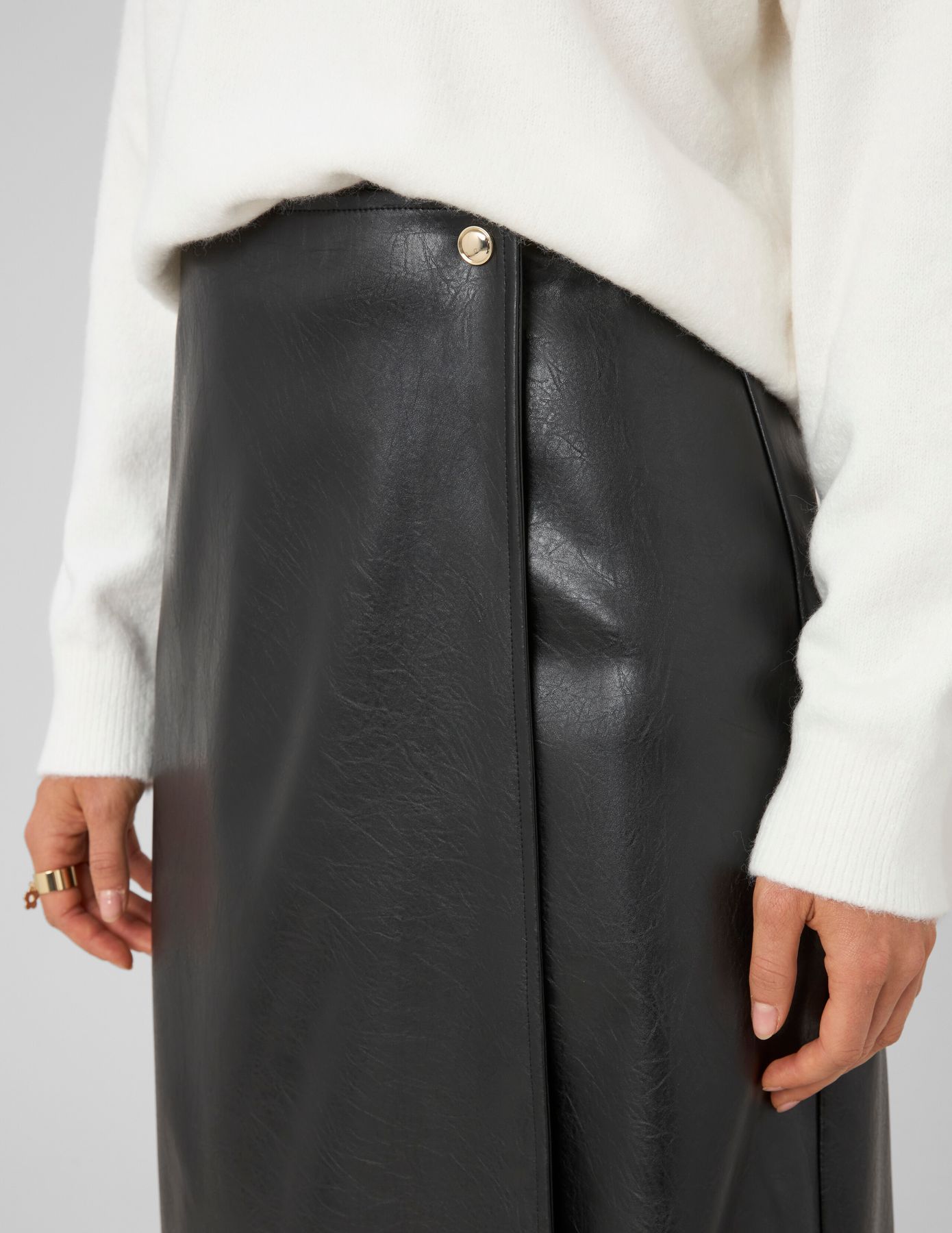 Jupe portefeuille midi