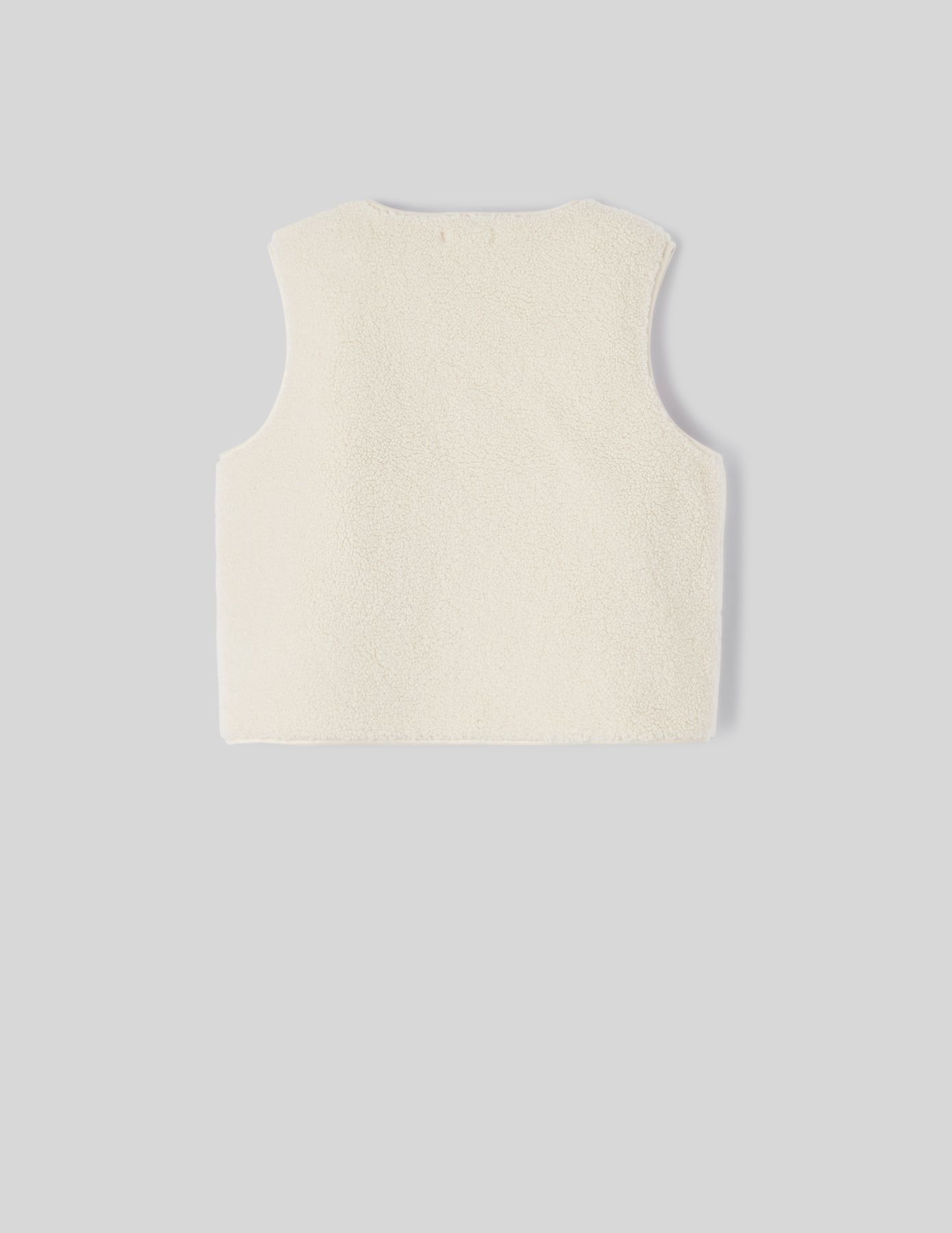 Gilet sans manches en sherpa
