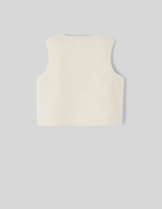 Gilet sans manches en sherpa