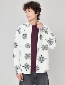Chemise en velours imprimée