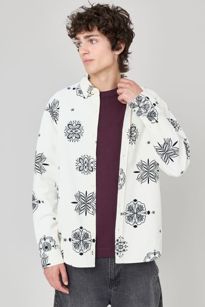 Chemise en velours imprimée
