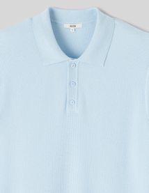 Polo matière fantaisie
