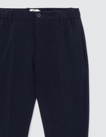 Pantalon de ville fluide uni