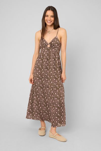 Robe longue imprim&eacute;e