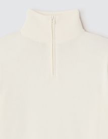 Pull col montant zippé