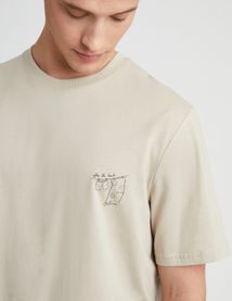 T-shirt imprimé poitrine