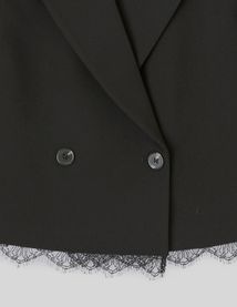 Veste tailleur courte dentelle