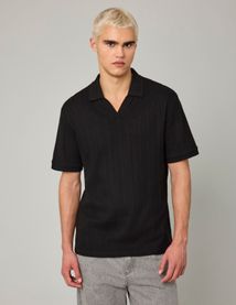 Polo maille fantaisie