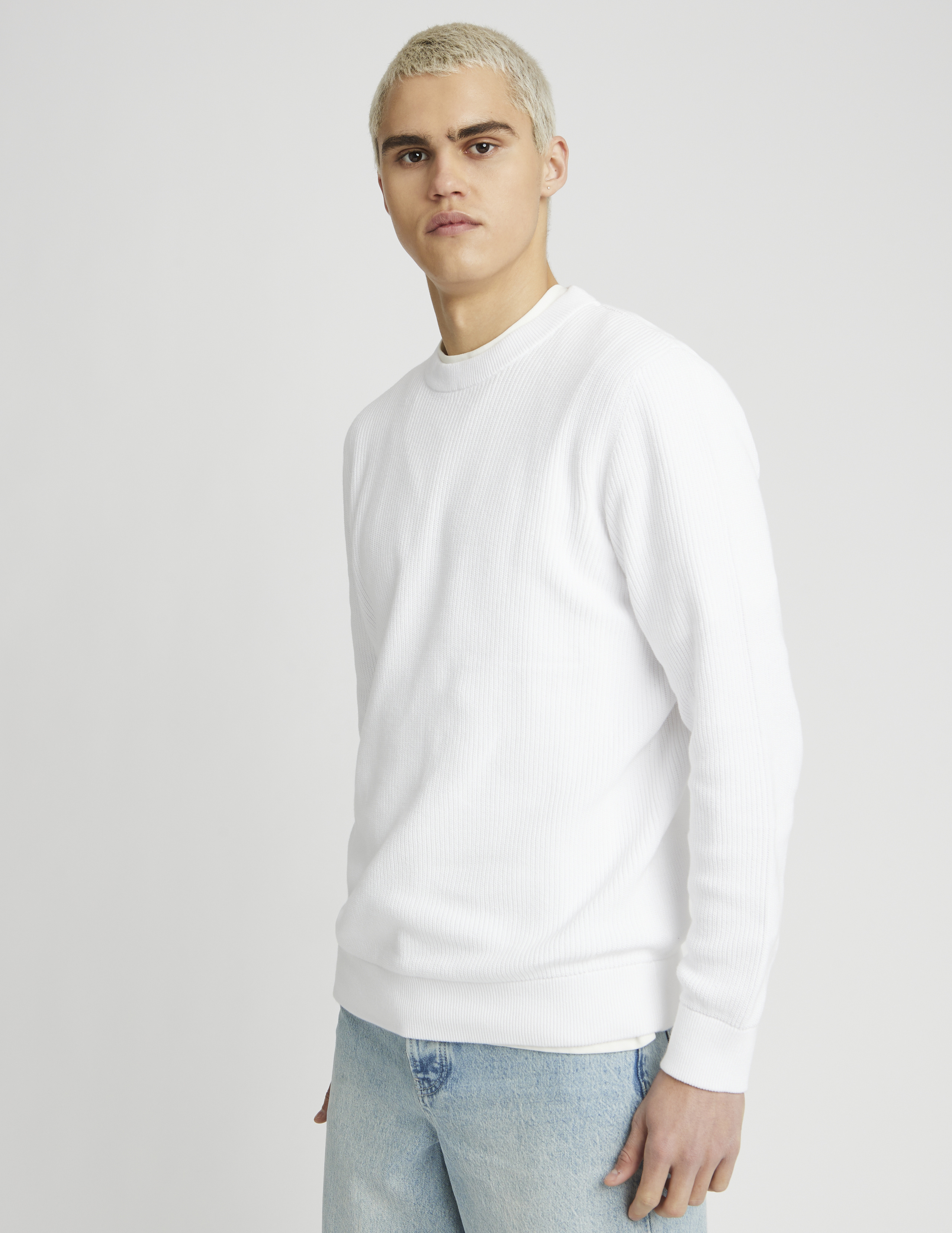 Pull col rond uni