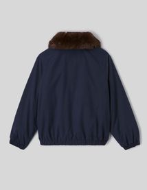 Blouson col duveteux