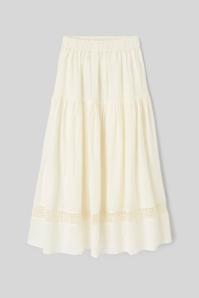 Jupe avec broderie anglaise