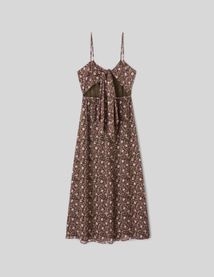 Robe longue imprim&eacute;e