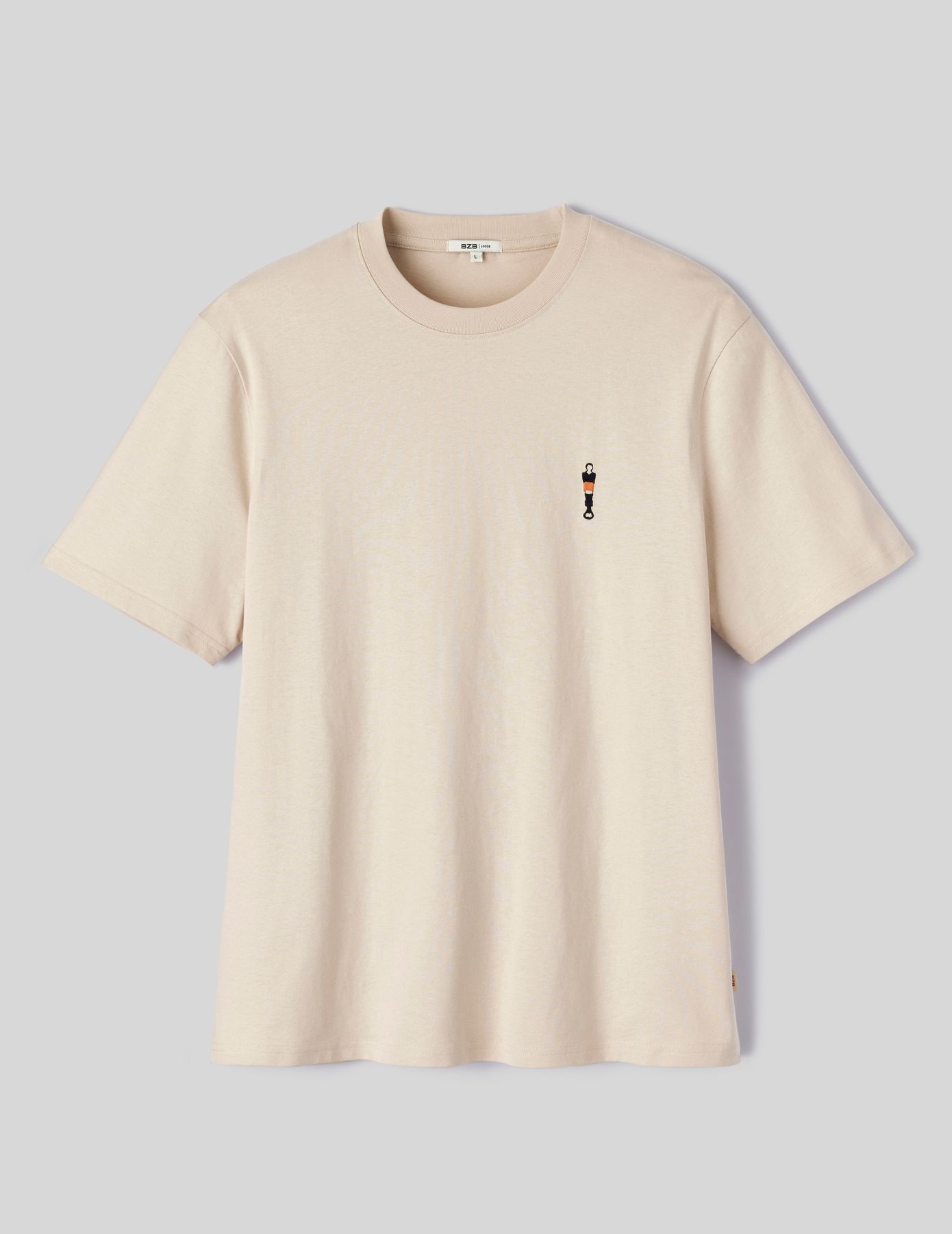 T-shirt broderie poitrine