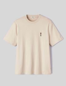 T-shirt broderie poitrine