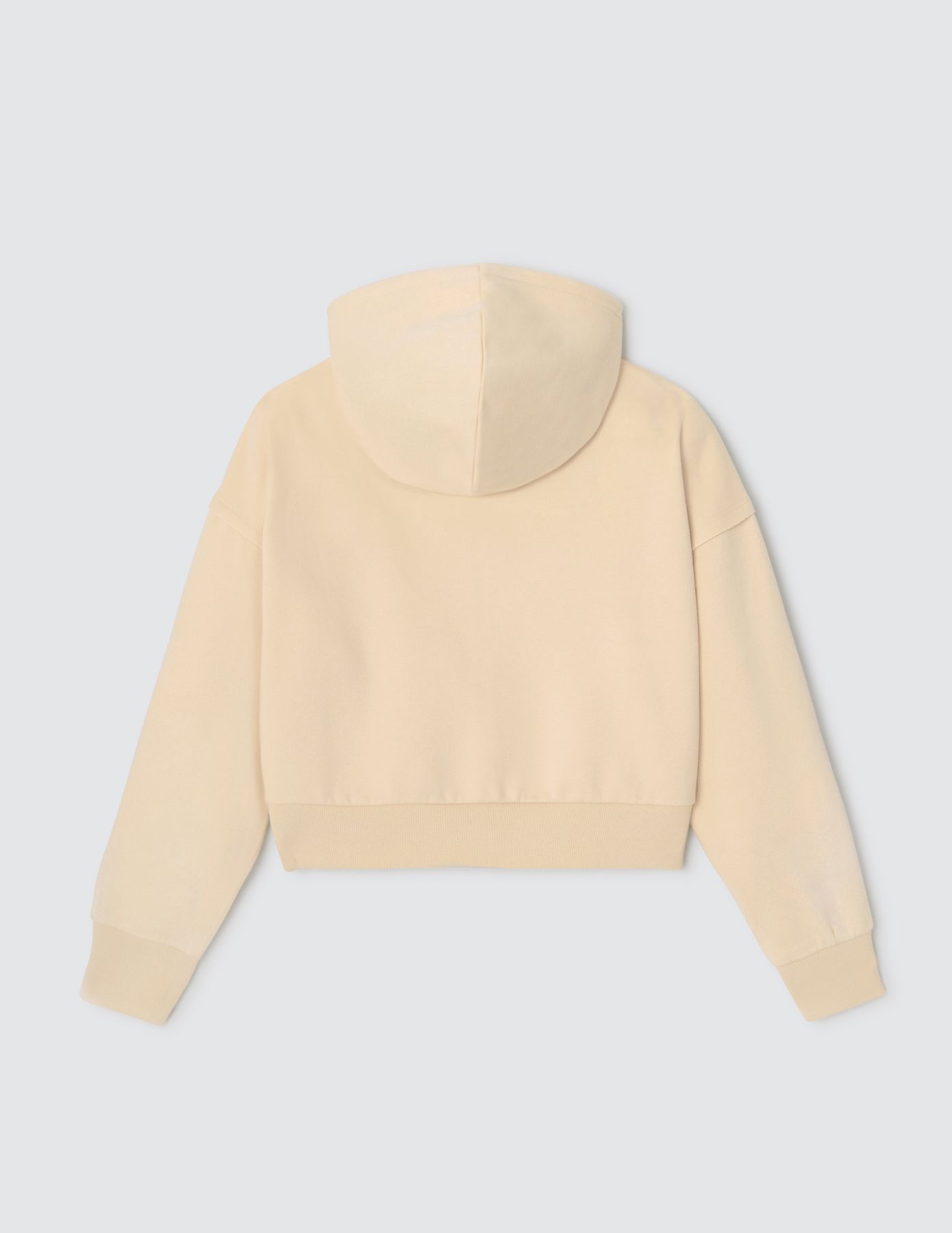 Sweat court zipp&eacute; &agrave; capuche