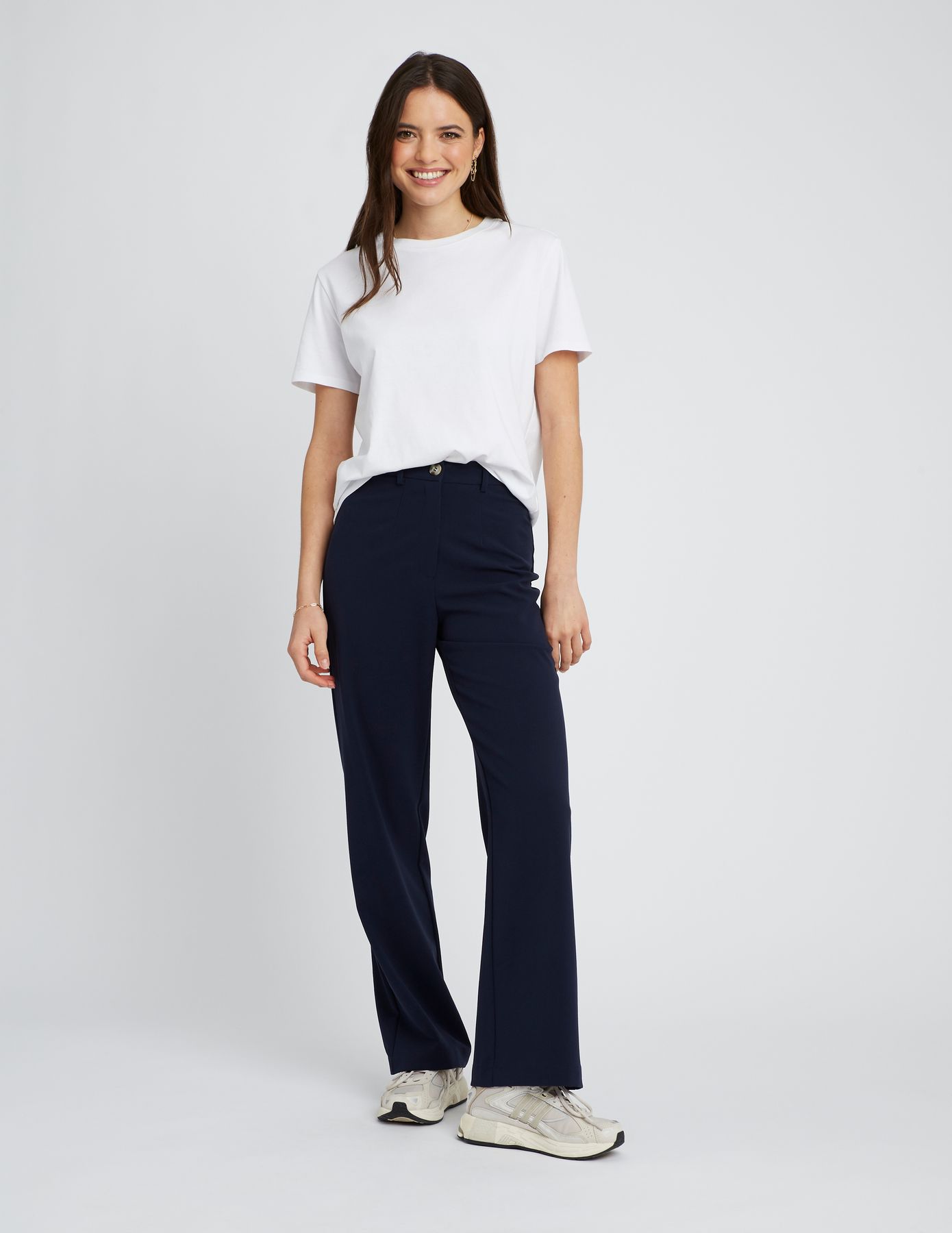Pantalon tailleur polyester recyclé