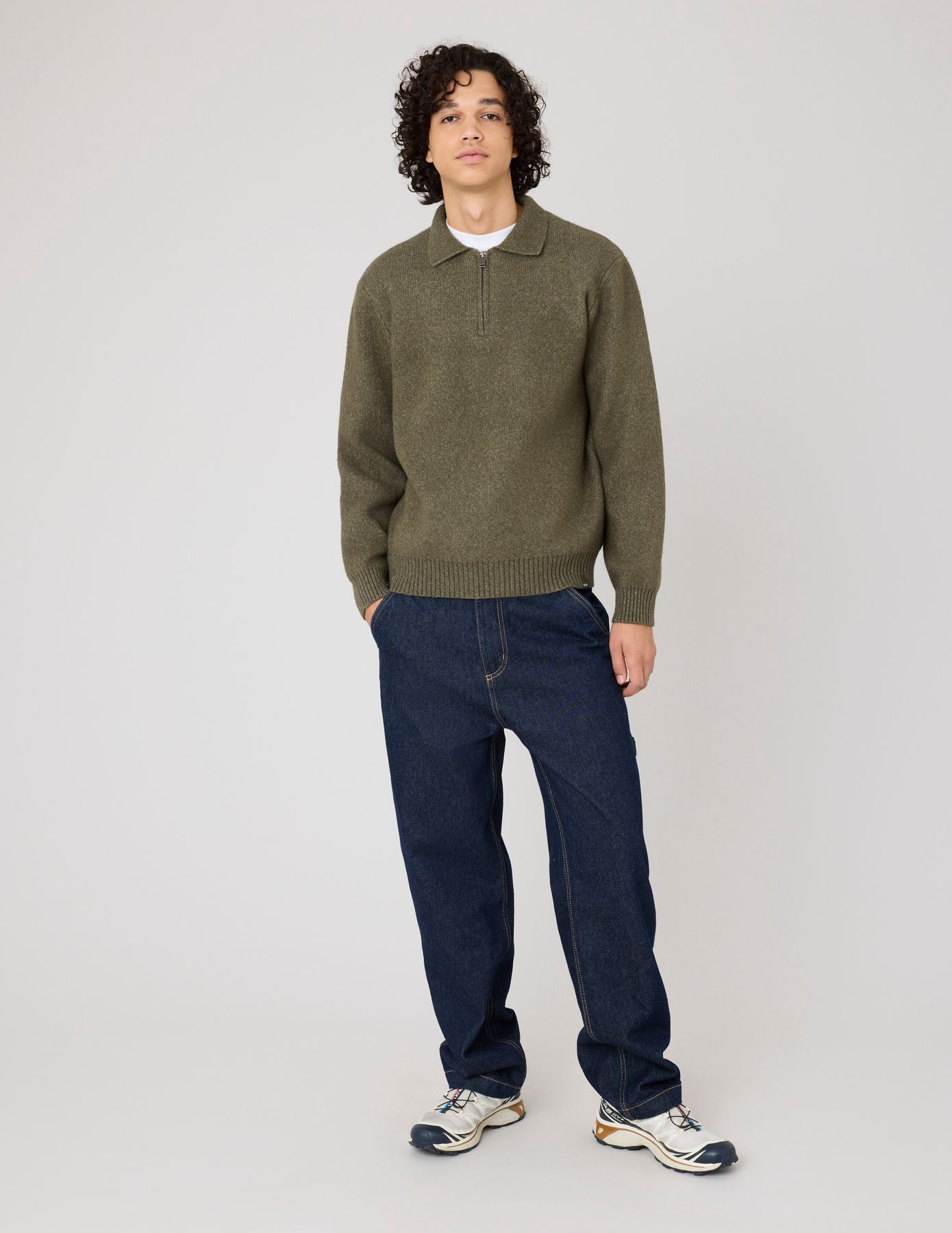 Pull col polo zippé