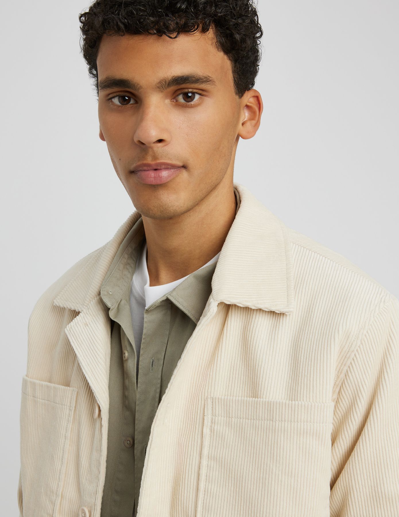 Veste surchemise velours
