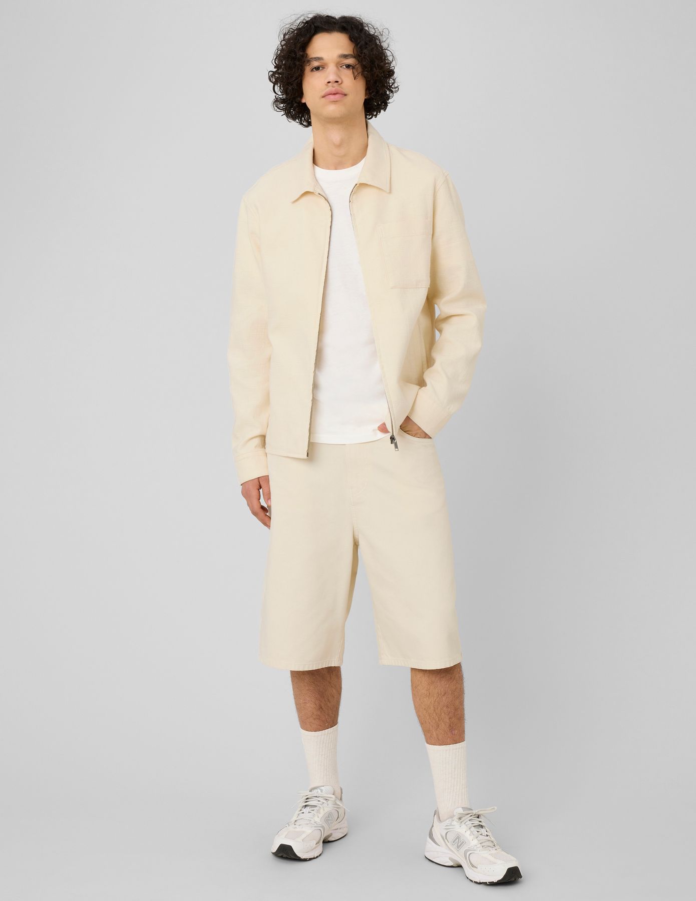 Veste zipp&eacute;e textur&eacute;e