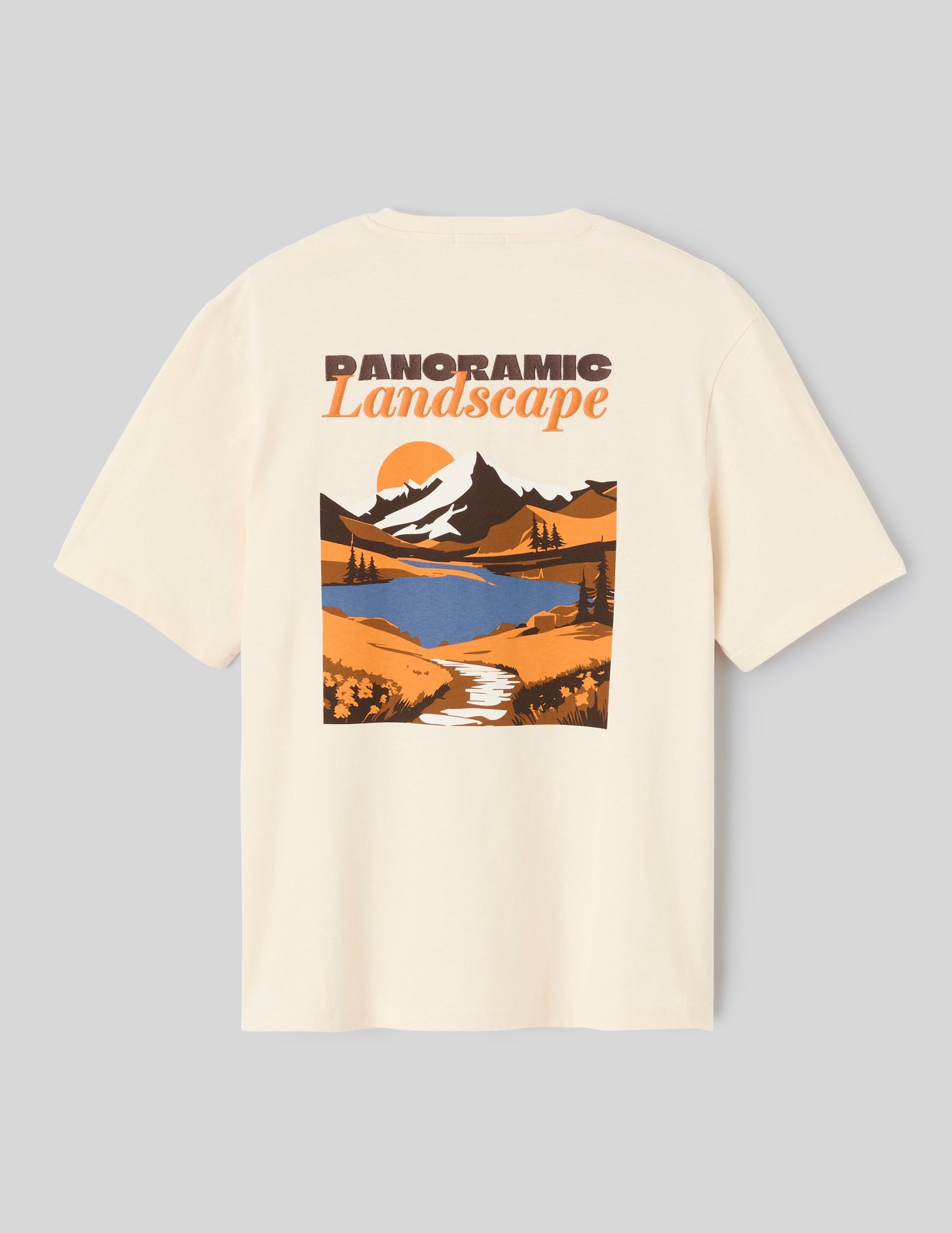 T-shirt imprim&eacute; et brod&eacute;