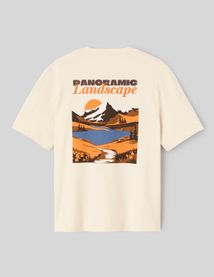T-shirt imprim&eacute; et brod&eacute;