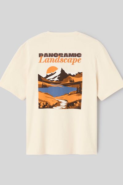 T-shirt imprim&eacute; et brod&eacute;