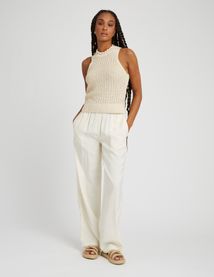 Débardeur en crochet pailleté